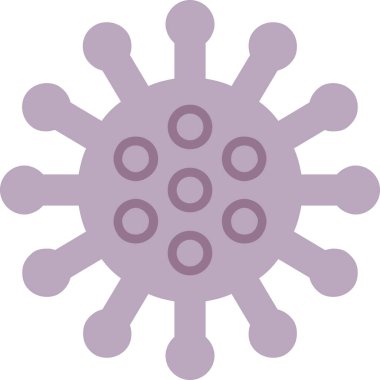 Coronavirus covid - 19 yassı ikon, vektör, illüstrasyon