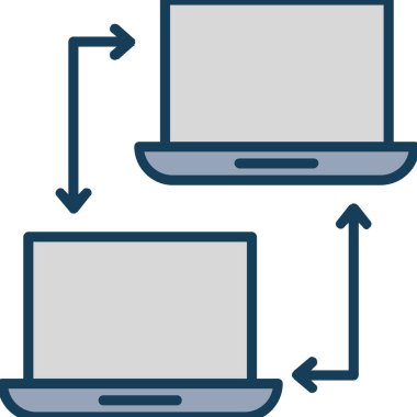 Bilgisayar. Web simgesi basit illüstrasyon