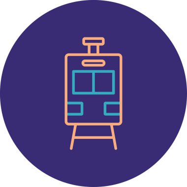 Bir benzin istasyonu simgesinin vektör illüstrasyonu