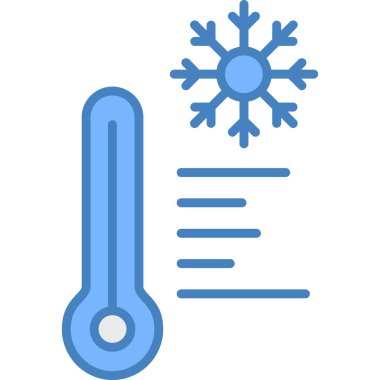 Termometre simgesi. Sıcaklığın özet vektörü. düz dizayn