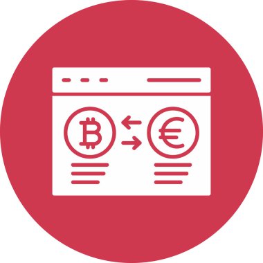 Avro para birimi vektör illüstrasyonu