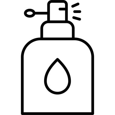 su şişesi simge vektör çizim