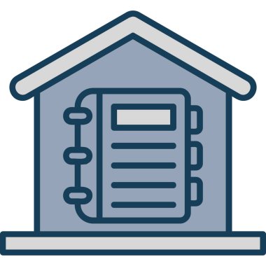 Garaj binası simgesi - taslak biçimi