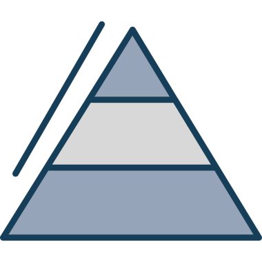 piramit vektör simgesi düzenlenebilir