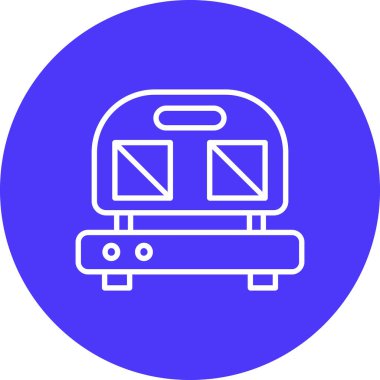 tren simgesi, vektör illüstrasyonu