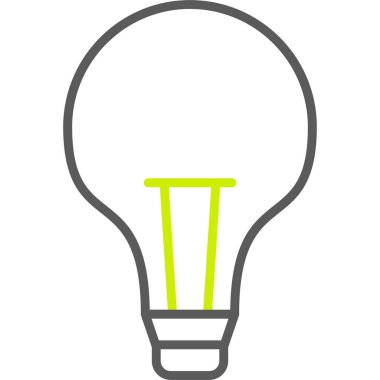 ampul simgesi vektör illüstrasyonu