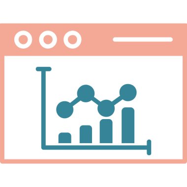 Grafik. Web simgesi basit illüstrasyon