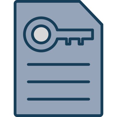 Belge. Web simgesi basit tasarım