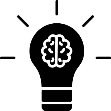 özet biçiminde yaratıcı düşünme ampulü simgesi