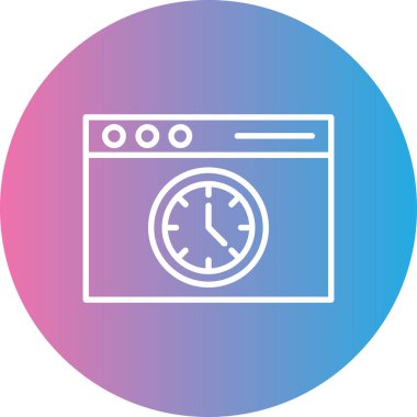 Saatin vektör illüstrasyonu