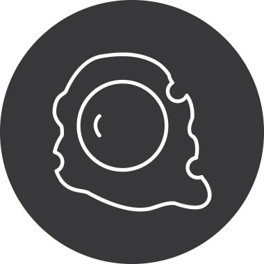 Yiyecek ve içecek ikonunun vektör illüstrasyonu