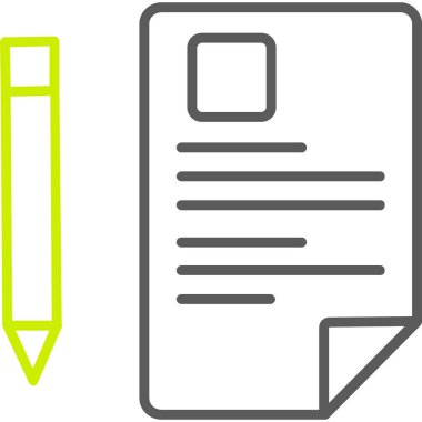 belge simgesi, vektör, illüstrasyon tasarımı