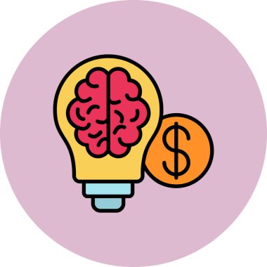 Vektör Beyin simgesi illüstrasyonu