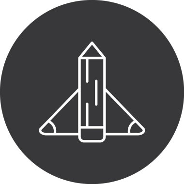 Roket simge vektör çizim