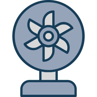 çiçek vektör renk çizgisi simgesi