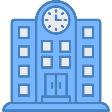 Ofis. Web simgesi basit illüstrasyon