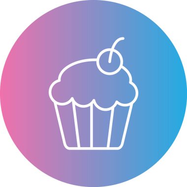 Pasta Simgesinin Vektör illüstrasyonu