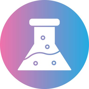 Kimya. Web simgesi basit tasarım