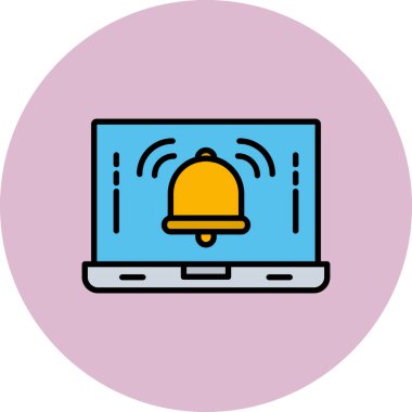 Wi-Fi sembolü vektör illüstrasyon tasarımlı bilgisayar monitörü