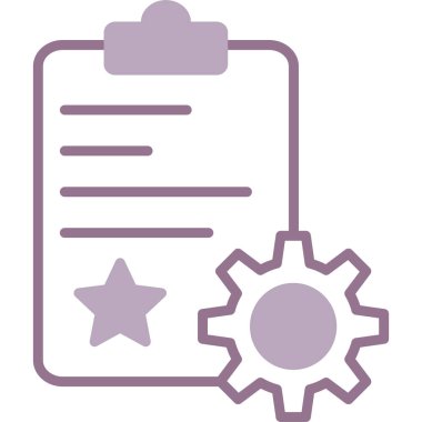 Belge. Web simgesi basit illüstrasyon