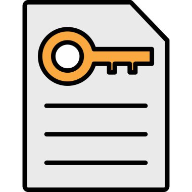 sözleşme ikonu vektör illüstrasyonu