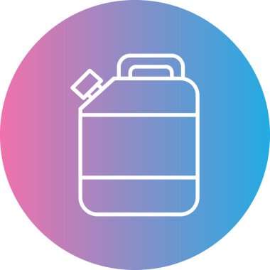 Gaz tankı simgesinin vektör illüstrasyonu