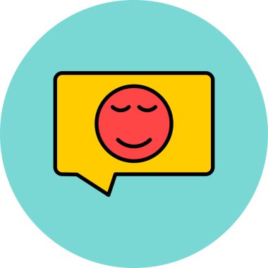 Sohbet mesajı simgesi, özet biçimi