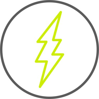 Elektrik güç vektör simgesi