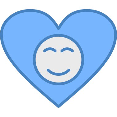 Kalp. Web simgesi basit illüstrasyon