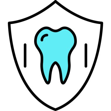 Kalkan. Web simgesi basit illüstrasyon