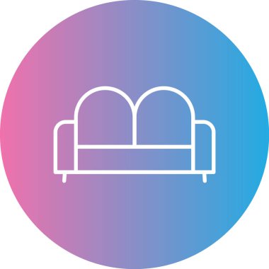 Mobilya simgesinin vektör illüstrasyonu