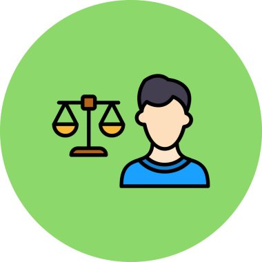 Hukuk, ikon, hukuk, adalet, çizgi ikonu ve hukuk vektör ikonu, ana hatlı biçim imajı, özet