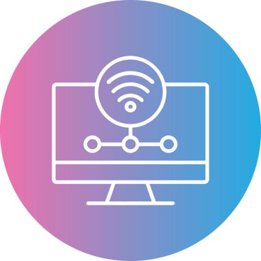 İnternet vektör simgesi modern basit illüstrasyon