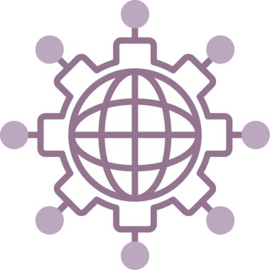 Küresel yönetim Basit illüstrasyon