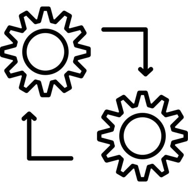 Simge, vektör illüstrasyonu ayarlanıyor
