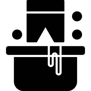 yemek pişirme ikonu ana hatlarıyla