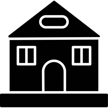 ev inşa simgesi, vektör illüstrasyonu