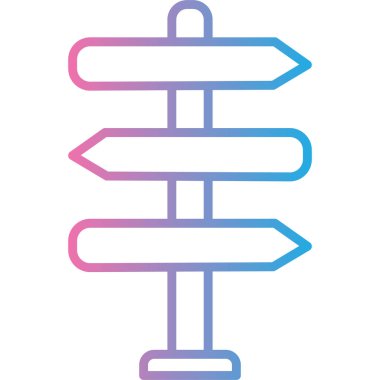 Oklar. Web simgesi basit illüstrasyon