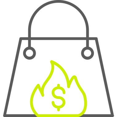 Poşet. vektör illüstrasyonu