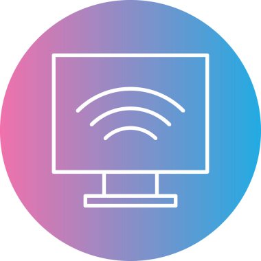 İnternet simgesi vektör illüstrasyonu