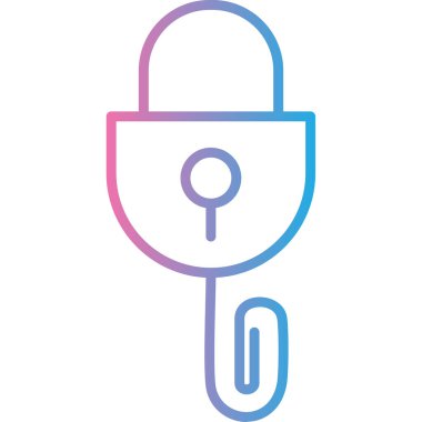 Anahtar simgesi vektör illüstrasyonu