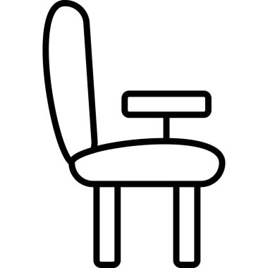 Kanepe. Web simgesi basit illüstrasyon