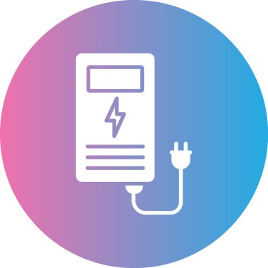 Elektrik dolgu simgesinin vektör illüstrasyonu