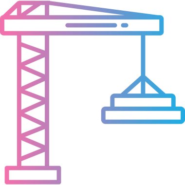 inşaat vinç simgesi oluşturuluyor
