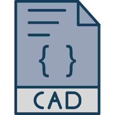 dosya biçimi simgesi, vektör illüstrasyonu