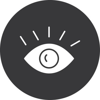 Göz simgesi vektör illüstrasyonu