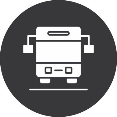 bus simgesi vektör illüstrasyonu