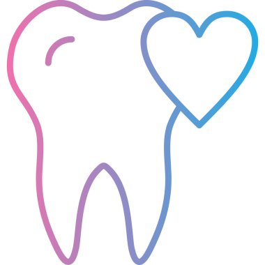 Diş Modern simgesi, vektör illüstrasyonu