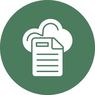 Bulut simgesi vektör illüstrasyonu