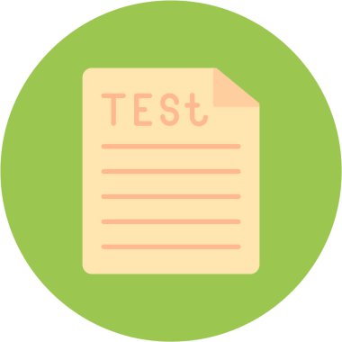 Deneme. Web simgesi basit illüstrasyon